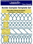Border Sampler Set/ 5 Templates-Low Shank 3mm