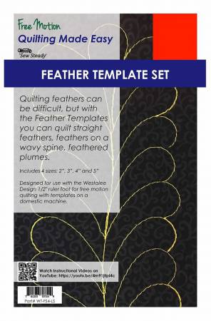 Feather Template 4pc Set High Shank