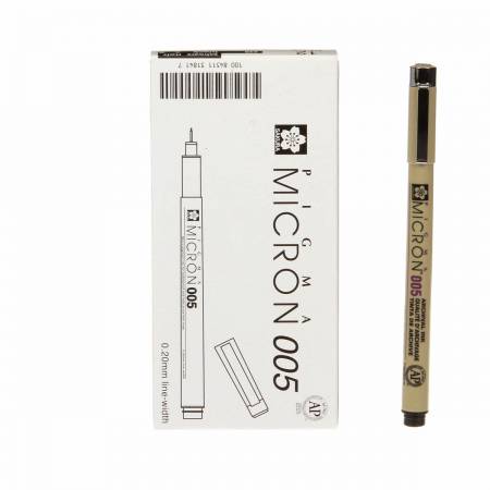 Pigma Micron Pen Black .20mm Size 005
